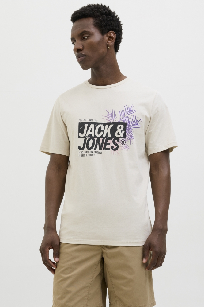 JJJAXON TEE SS CREW NECK 12269390 MOONBEAM